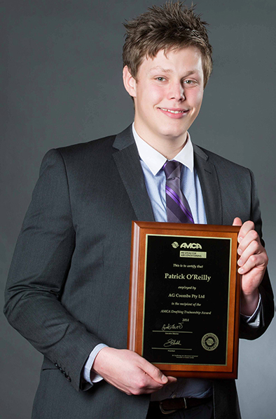 A.G. Coombs Apprentice wins Drafting Training Award at the 2014 AMCA Industry Awards_large