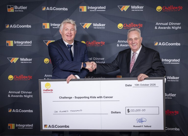 10 Challenge Cheque - Russell Telford